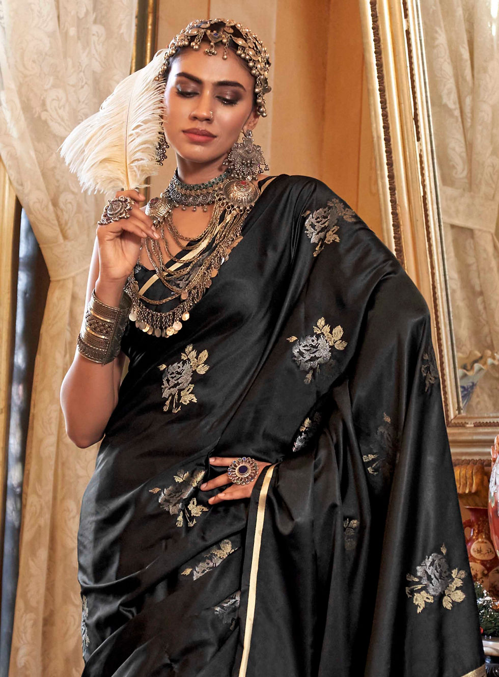 Thumbnail: Bridal Sarees, Party Wear, Bollywood, Kanjivaram Saree, Net, Lehenga, Printed, Half Sarees, Chikankari, Bandhani, Georgette,