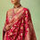 Thumbnail: Red Designer Sari, Bridal Sarees, Party Wear, Banarasi Saree, Net, Lehenga, Printed, Half Sarees, Chikankari, Georgette,