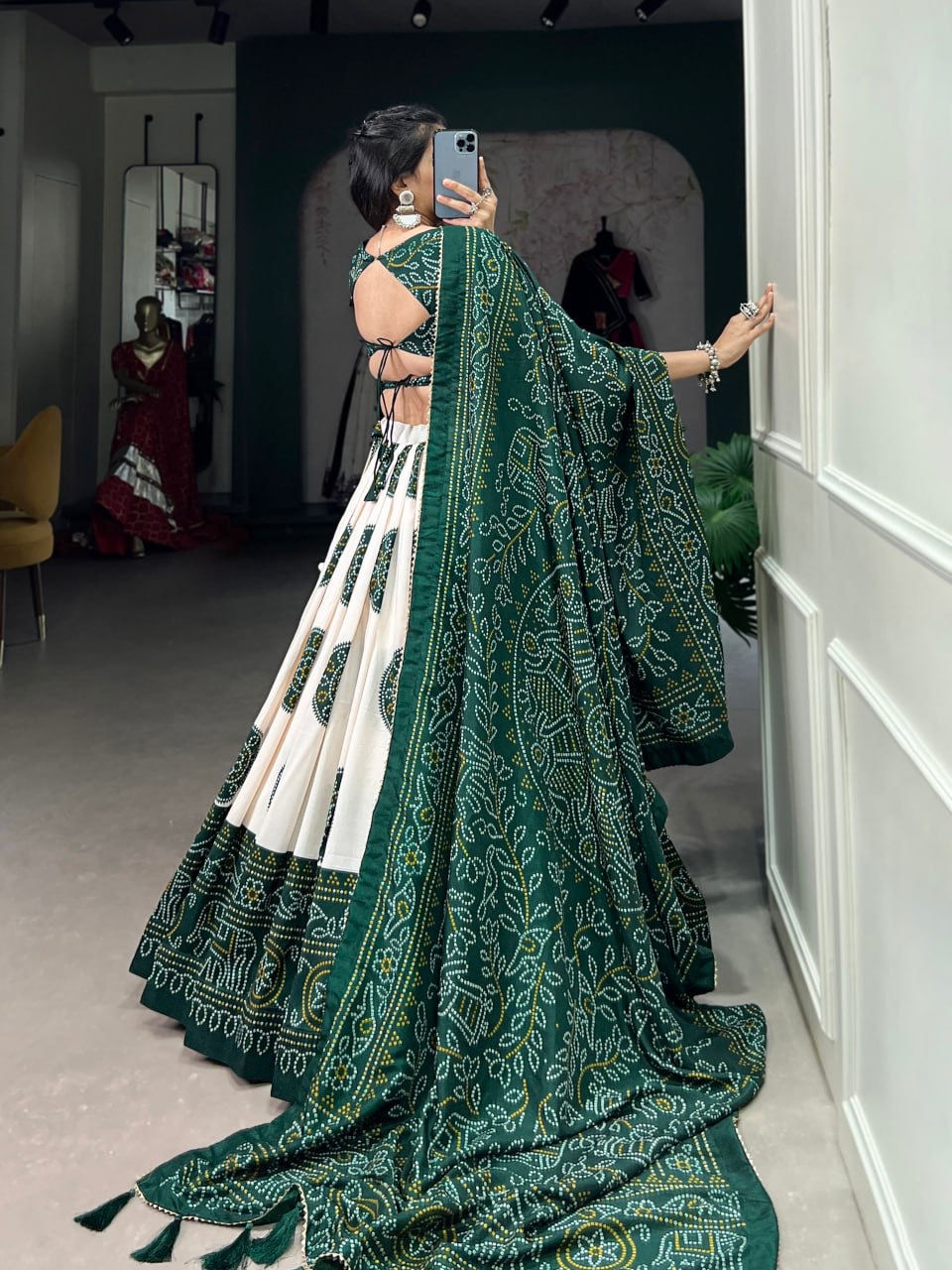 Thumbnail: Bridal Sarees, Party Wear, Bollywood, Kanjivaram Saree, Net, Lehenga, Printed, Half Sarees, Chikankari, Bandhani, Georgette,