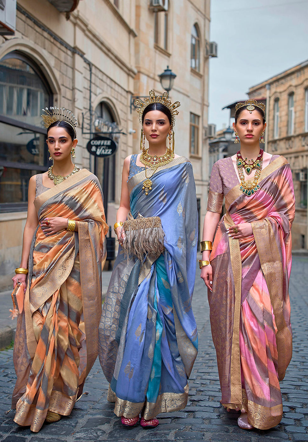 Thumbnail: Bridal Sarees, Party Wear, Bollywood, Kanjivaram Saree, Net, Lehenga, Printed, Half Sarees, Chikankari, Bandhani, Georgette,