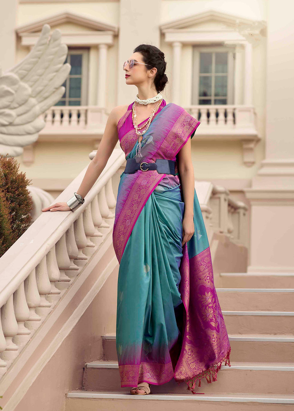 Thumbnail: Bridal Sarees, Party Wear, Bollywood, Kanjivaram Saree, Net, Lehenga, Printed, Half Sarees, Chikankari, Bandhani, Georgette,