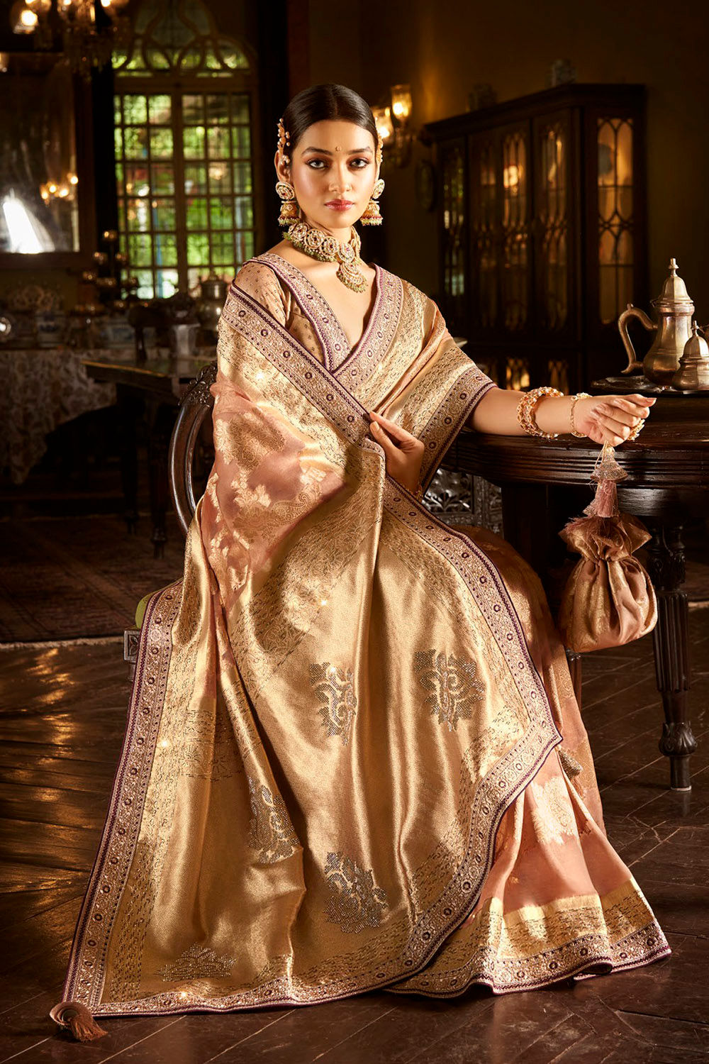 Bridal Sarees, Party Wear, Bollywood, Kanjivaram Saree, Net, Lehenga, Printed, Half Sarees, Chikankari, Bandhani, Georgette,