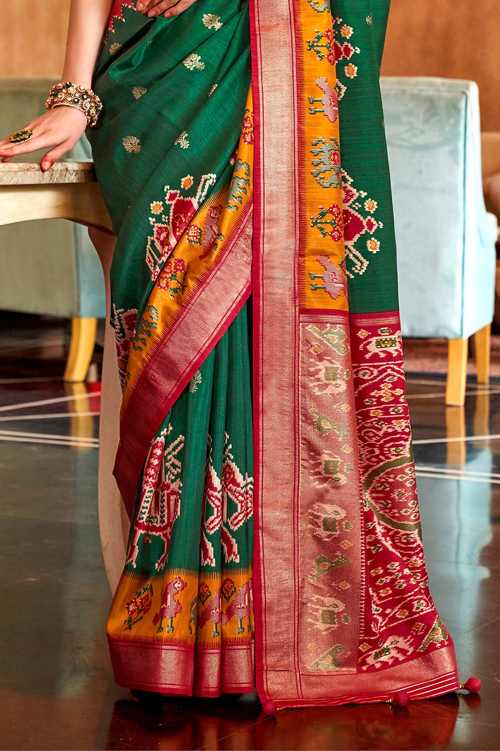 Thumbnail: Bridal Sarees, Party Wear, Bollywood, Kanjivaram Saree, Net, Lehenga, Printed, Half Sarees, Chikankari, Bandhani, Georgette,