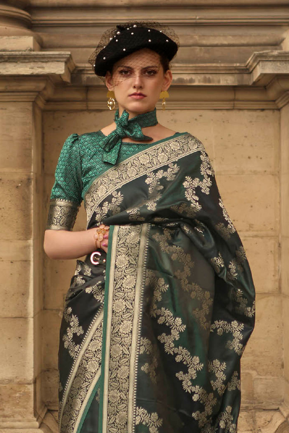 Thumbnail: Bridal Sarees, Party Wear, Bollywood, Kanjivaram Saree, Net, Lehenga, Printed, Half Sarees, Chikankari, Bandhani, Georgette,