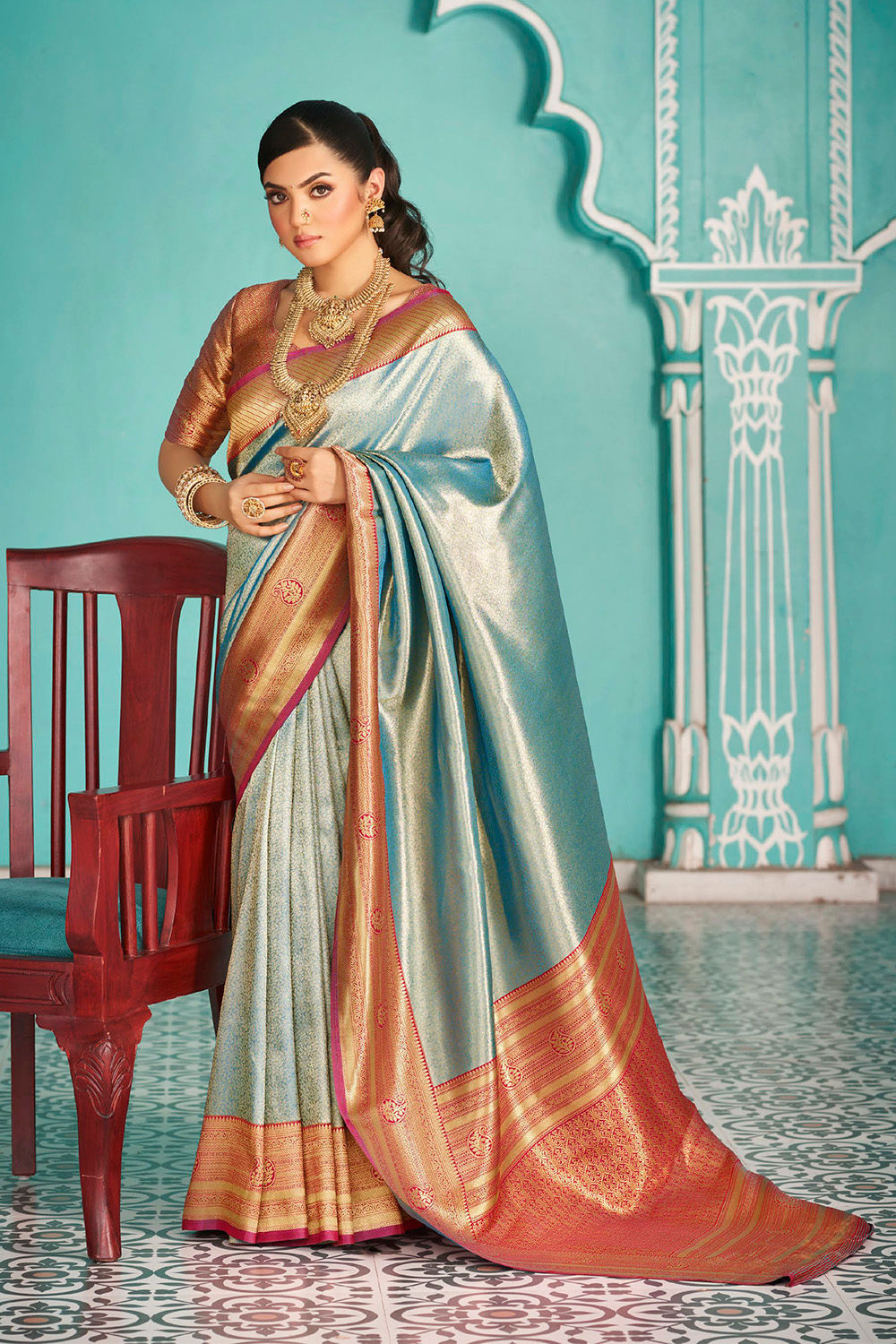 Bridal Kanjivaram Silk Saree, Latest Kanjivaram Silk Saree, Traditional Kanjivarm Saree, Designer Kanjivaram Silk Saree