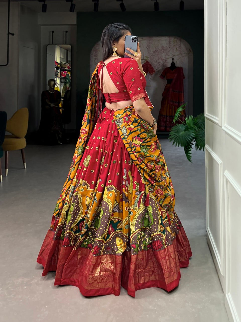 Thumbnail: Bridal Sarees, Party Wear, Bollywood, Kanjivaram Saree, Net, Lehenga, Printed, Half Sarees, Chikankari, Bandhani, Georgette,