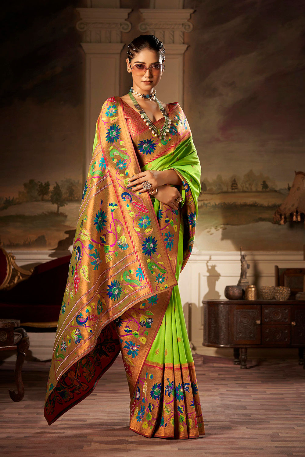 Bridal Sarees, Party Wear, Bollywood, Kanjivaram Saree, Net, Lehenga, Printed, Half Sarees, Chikankari, Bandhani, Georgette,