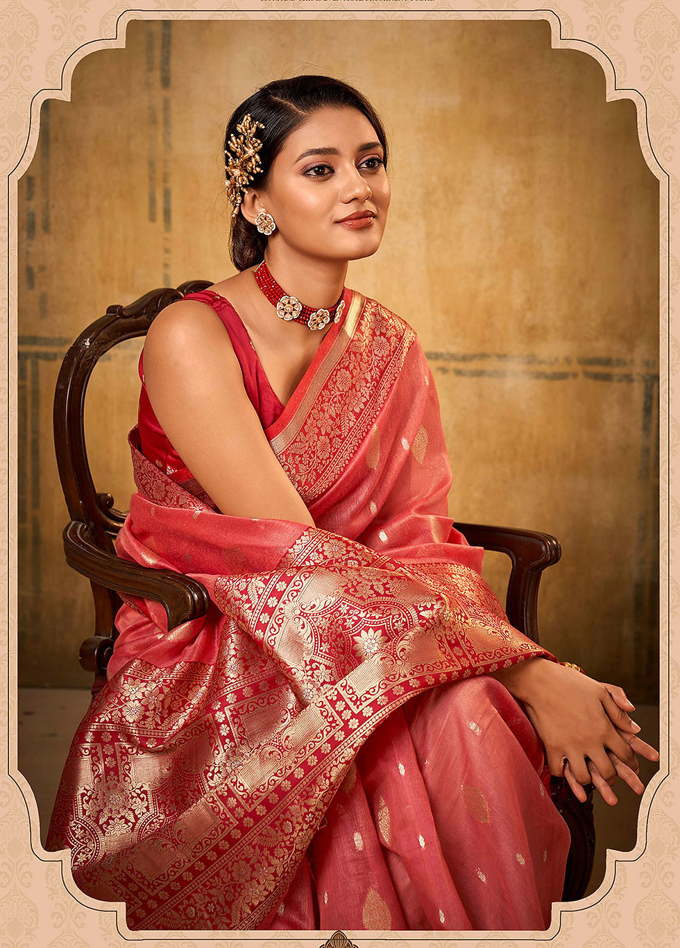 Thumbnail: Latest Designer Saree for Women, Paithani Saree, Linen Saree, Kashmiri Sarees, Saree Blouse, Sarees for Indian Weddings, Red