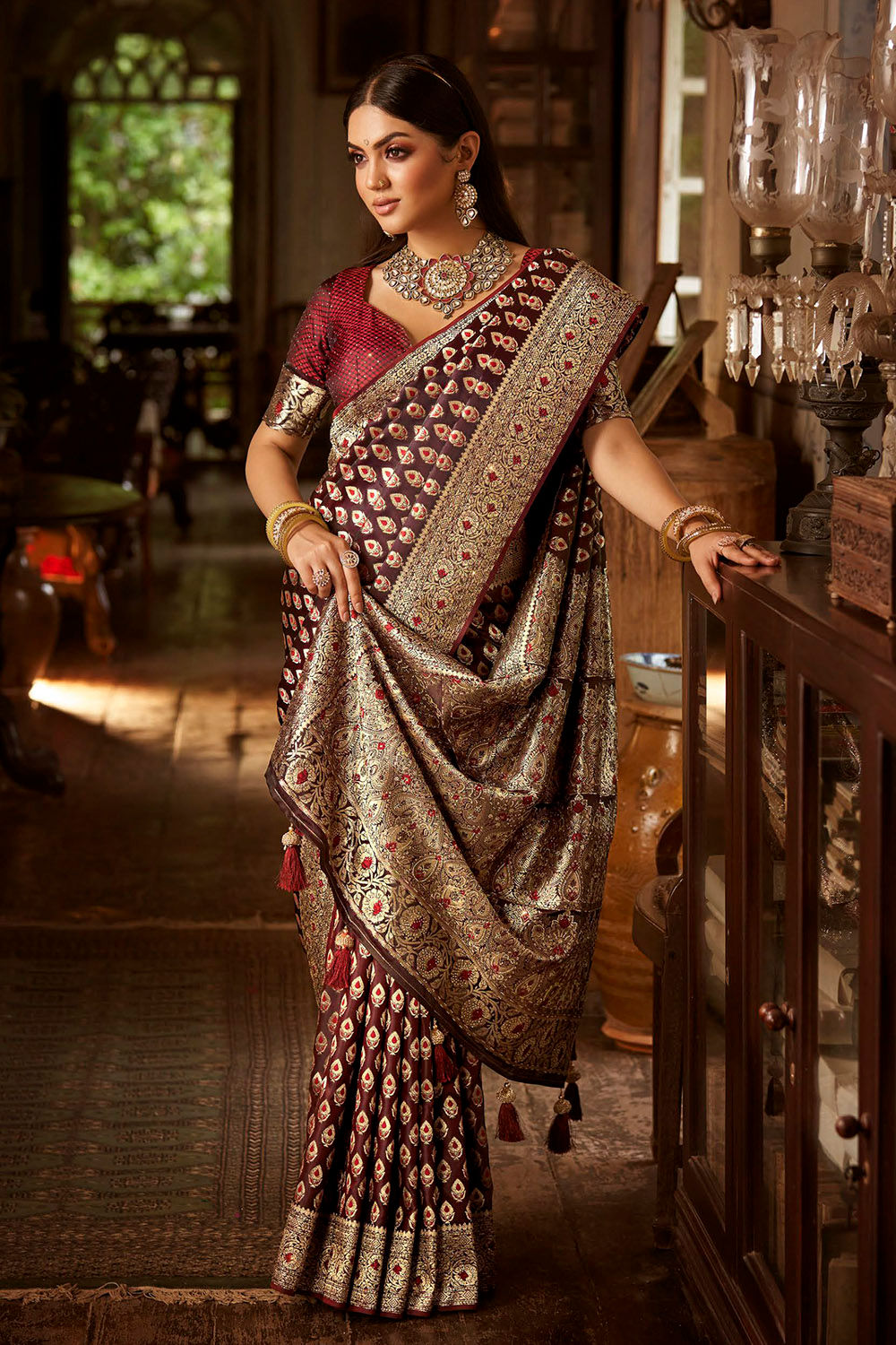 Bridal Sarees, Party Wear, Bollywood, Kanjivaram Saree, Net, Lehenga, Printed, Half Sarees, Chikankari, Bandhani, Georgette,