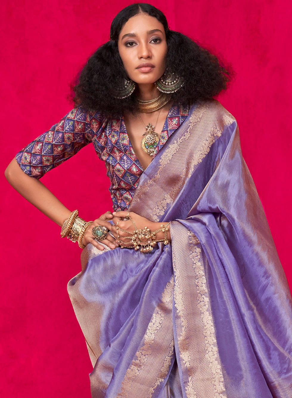 Thumbnail: Bridal Sarees, Party Wear, Bollywood, Kanjivaram Saree, Net, Lehenga, Printed, Half Sarees, Chikankari, Bandhani, Georgette,