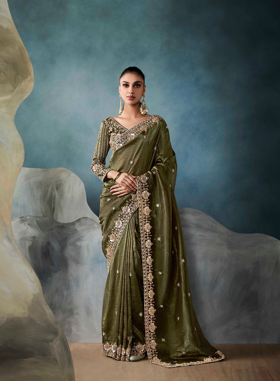 Thumbnail: Bridal Sarees, Party Wear, Bollywood, Kanjivaram Saree, Net, Lehenga, Printed, Half Sarees, Chikankari, Bandhani, Georgette