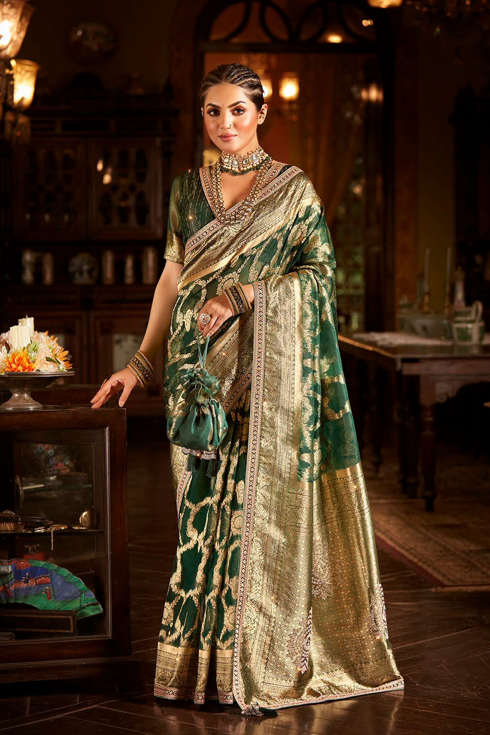Bridal Sarees, Party Wear, Bollyood, Kanjivaram Saree, Net, Lehenga, Printed, Half Sarees, Chikankari, Bandhani, Georgette,