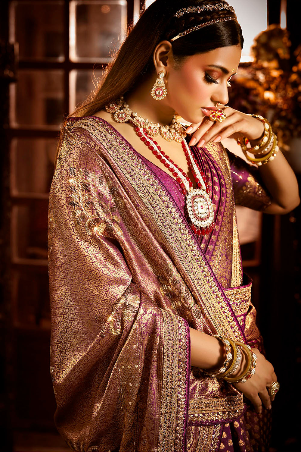 Bridal Sarees, Party Wear, Bollywood, Kanjivaram Saree, Net, Lehenga, Printed, Half Sarees, Chikankari, Bandhani, Georgette,