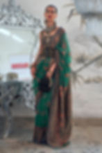 Green Woven Kashmiri Saree with Kanjivaram Border for Wedding Reception, Paithani Saree Blouse, Latest Saree, Designer Sari