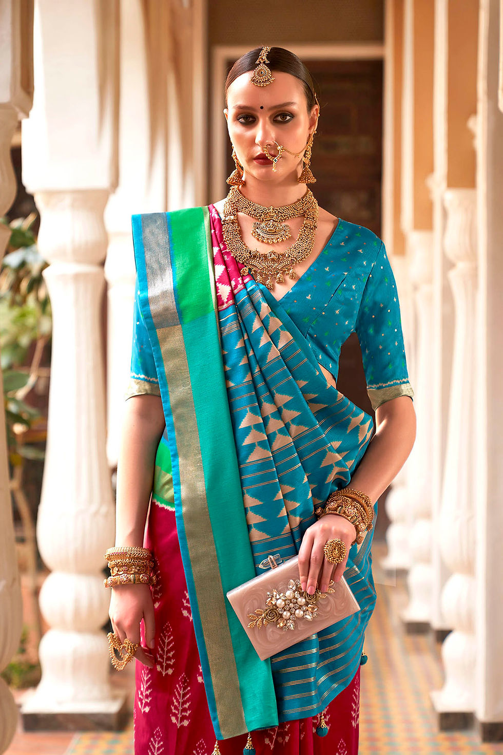 Thumbnail: Bridal Sarees, Party Wear, Bollywood, Kanjivaram Saree, Net, Lehenga, Printed, Half Sarees, Chikankari, Bandhani, Georgette,
