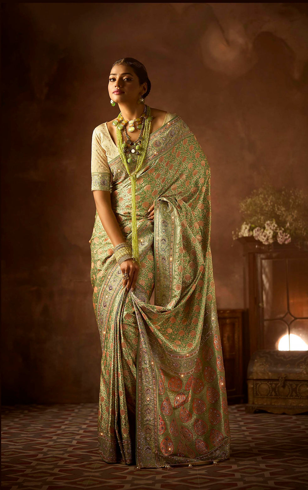 Thumbnail: Latest Designer Sari, Bridal Sarees, Party Wear, Banarasi Saree, Net, Lehenga, Printed, Half Sarees, Chikankari, Georgette,