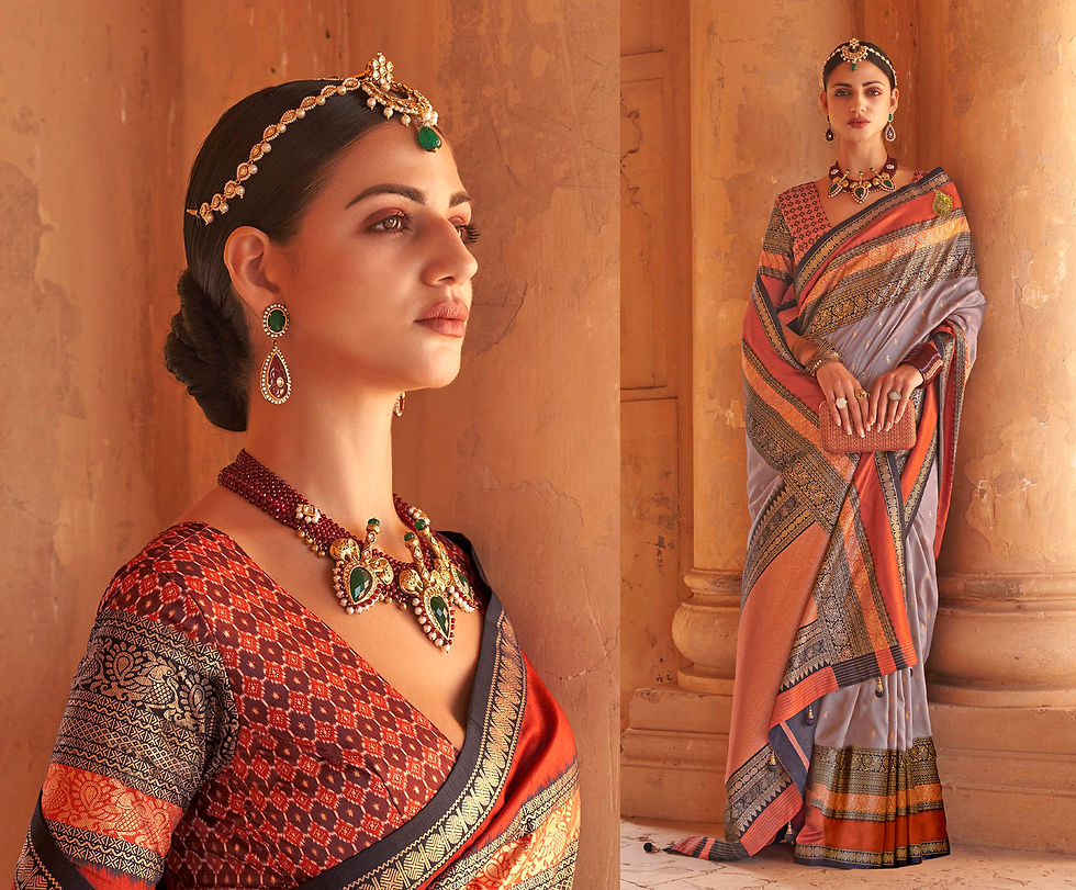 Thumbnail: Bridal Sarees, Party Wear, Bollywood, Kanjivaram Saree, Net, Lehenga, Printed, Half Sarees, Chikankari, Bandhani, Georgette,