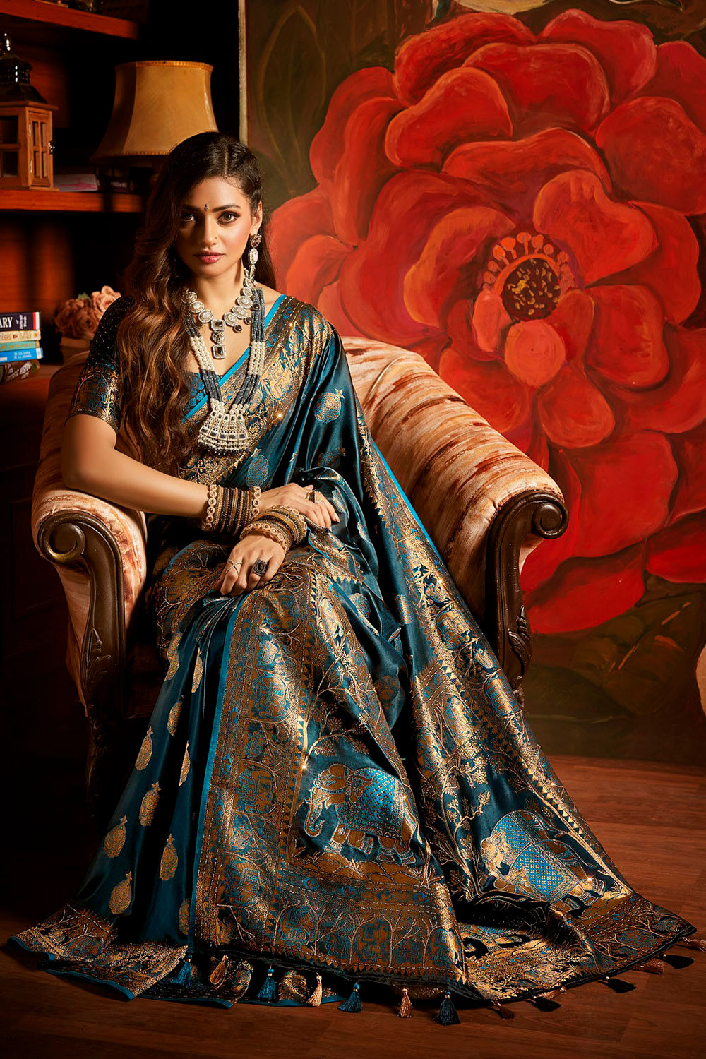 Bridal Sarees, Party Wear, Bollywood, Kanjivaram Saree, Net, Lehenga, Printed, Half Sarees, Chikankari, Bandhani, Georgette,