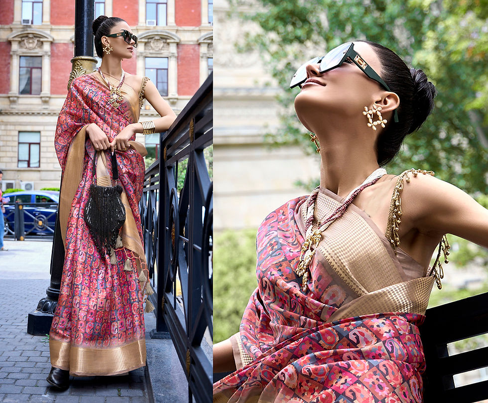 Thumbnail: Bridal Sarees, Party Wear, Bollywood, Kanjivaram Saree, Net, Lehenga, Printed, Half Sarees, Chikankari, Bandhani, Georgette,