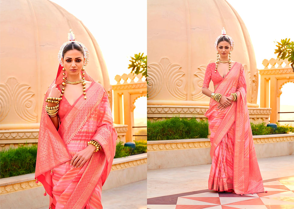 Thumbnail: Bridal Sarees, Party Wear, Bollywood, Kanjivaram Saree, Net, Lehenga, Printed, Half Sarees, Chikankari, Bandhani, Georgette,
