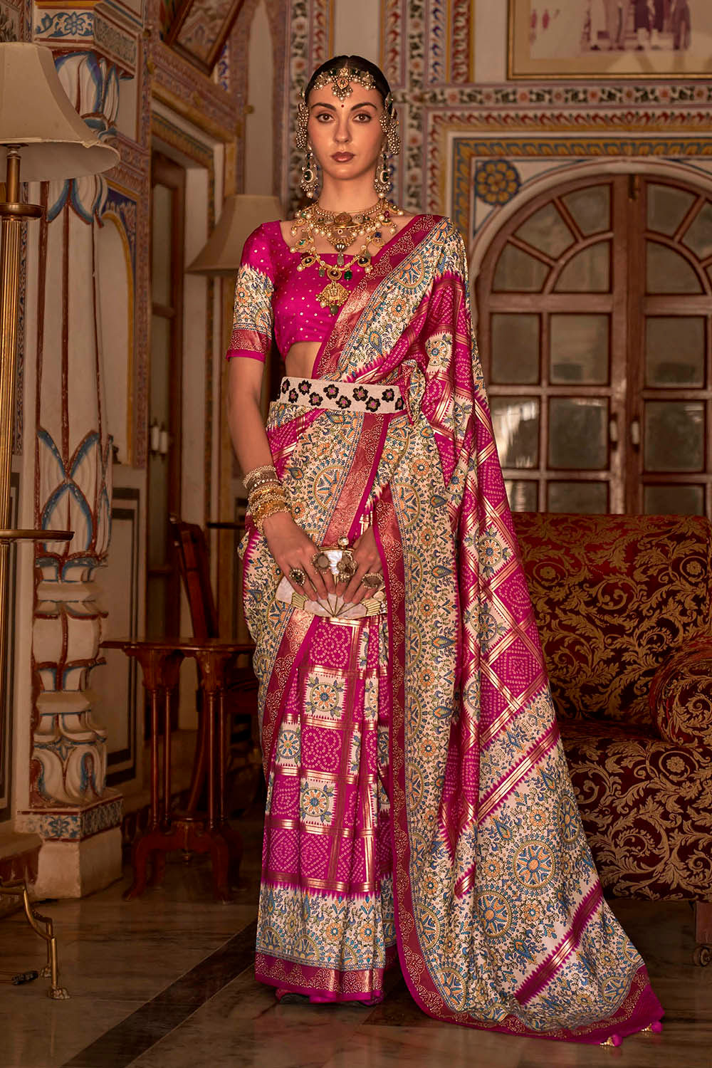 Bridal Sarees, Party Wear, Bollywood, Kanjivaram Saree, Net, Lehenga, Printed, Half Sarees, Chikankari, Bandhani, Georgette,