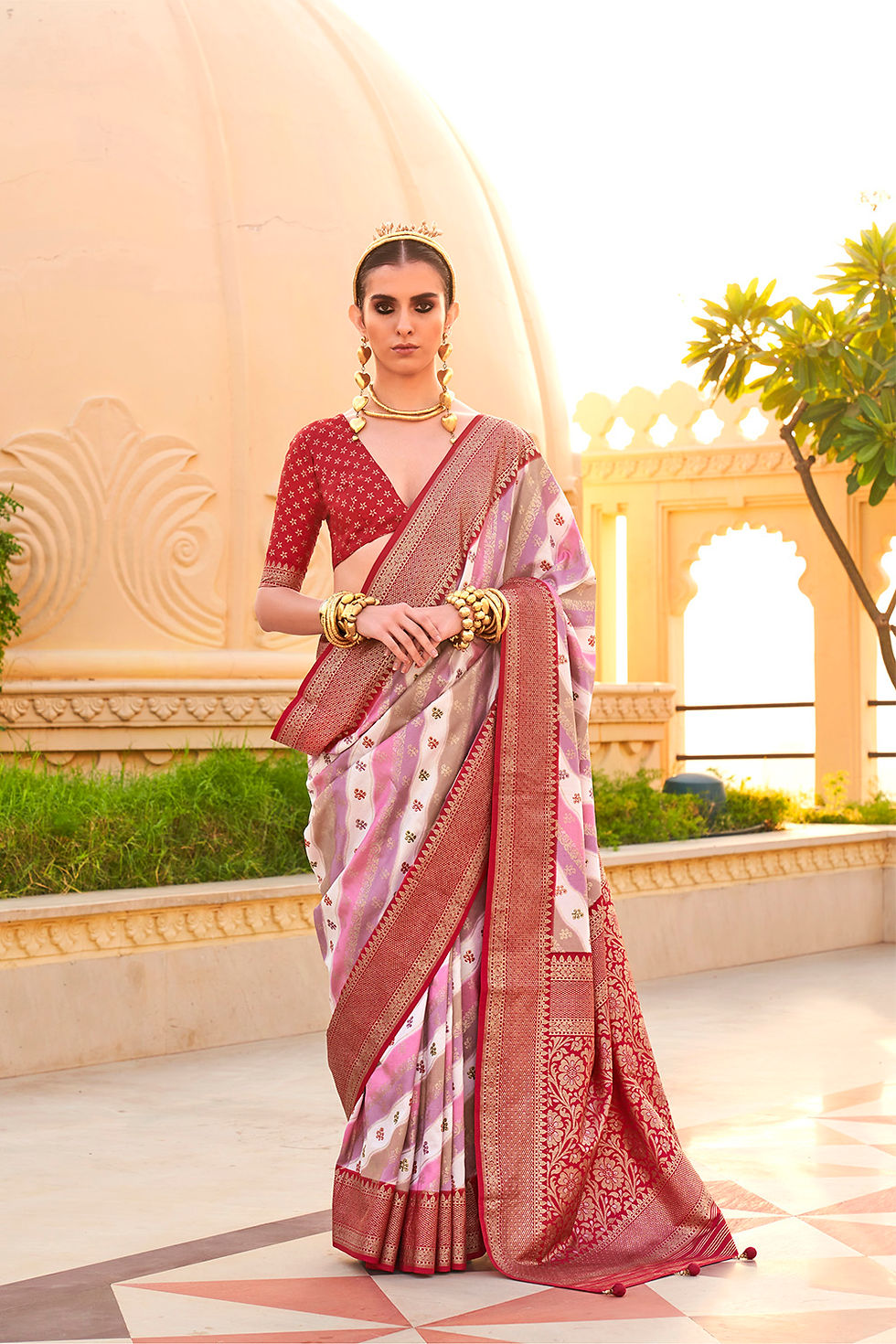Thumbnail: Bridal Sarees, Party Wear, Bollywood, Kanjivaram Saree, Net, Lehenga, Printed, Half Sarees, Chikankari, Bandhani, Georgette,