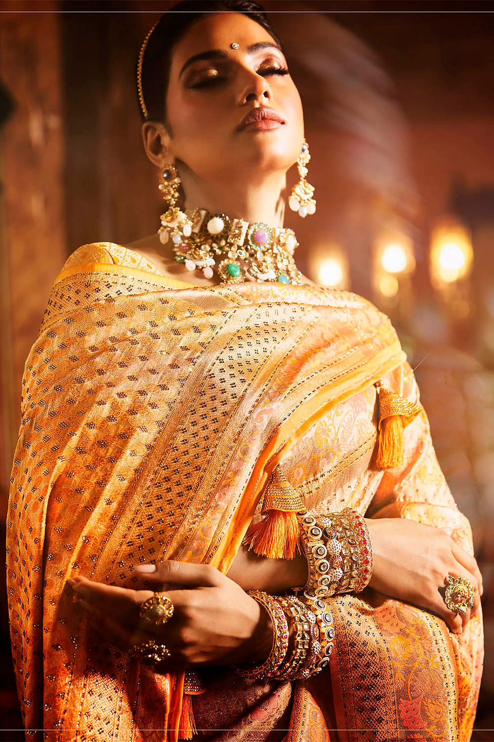 Thumbnail: Bridal Kanjivaram Silk Saree, Latest Kanjivaram Silk Saree, Traditional Kanjivarm Saree, Designer Kanjivaram Silk Saree