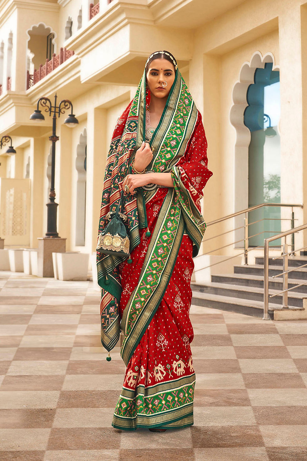 Thumbnail: Latest Designer Saree for Women, Paithani Saree, Linen Saree, Kashmiri Sarees, Saree Blouse, Sarees for Indian Weddings, Red