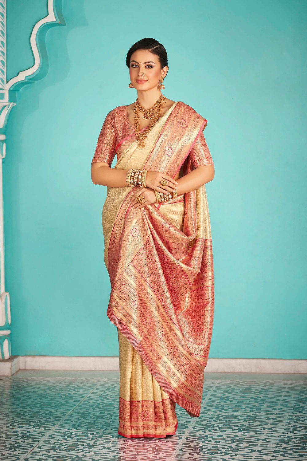 Bridal Kanjivaram Silk Saree, Latest Kanjivaram Silk Saree, Traditional Kanjivarm Saree, Designer Kanjivaram Silk Saree