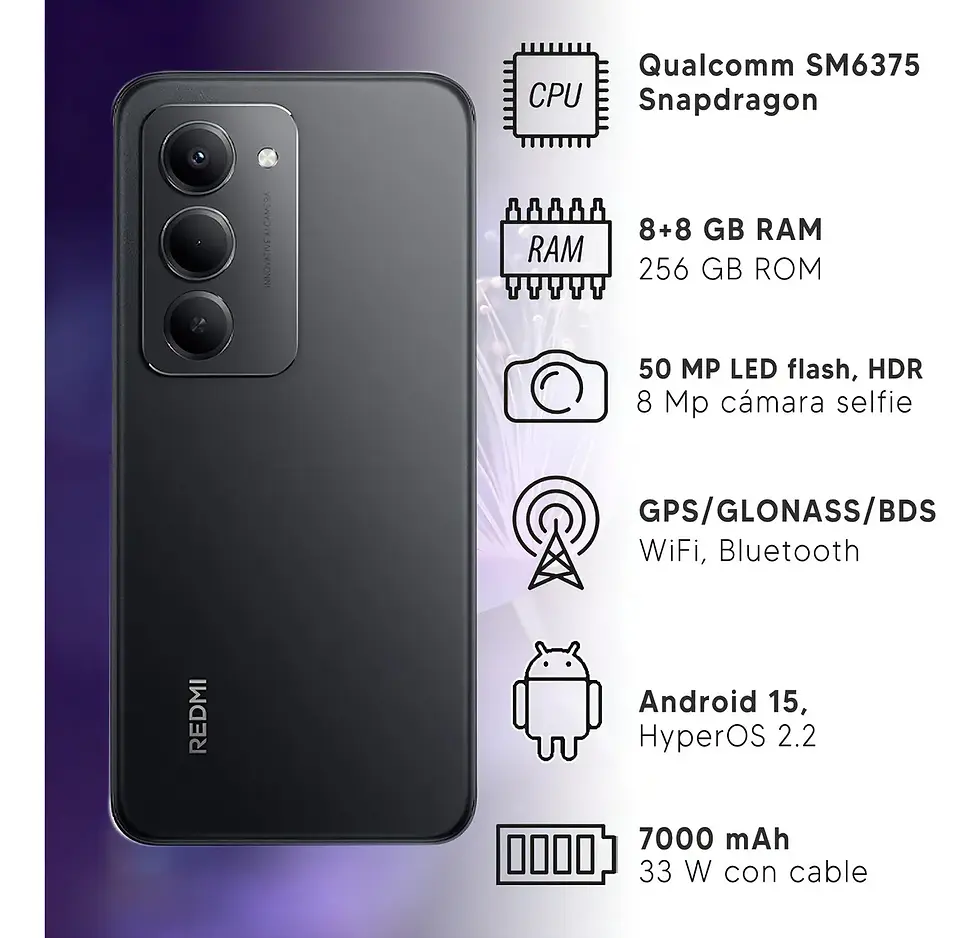 Miniatura: Smartphone REDMI 15 256gb - 8GB ram | Front Cell