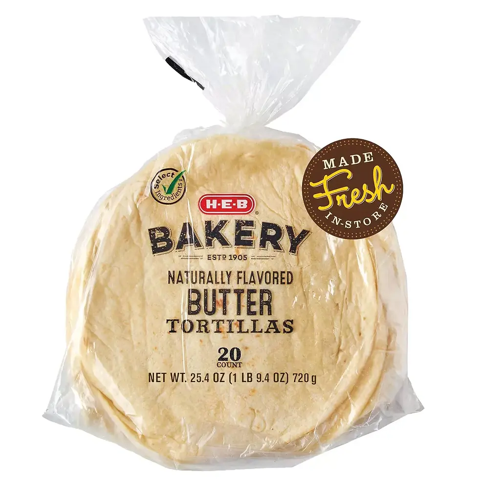 H‑E‑B Bakery Butter Flour Tortillas 20 Count