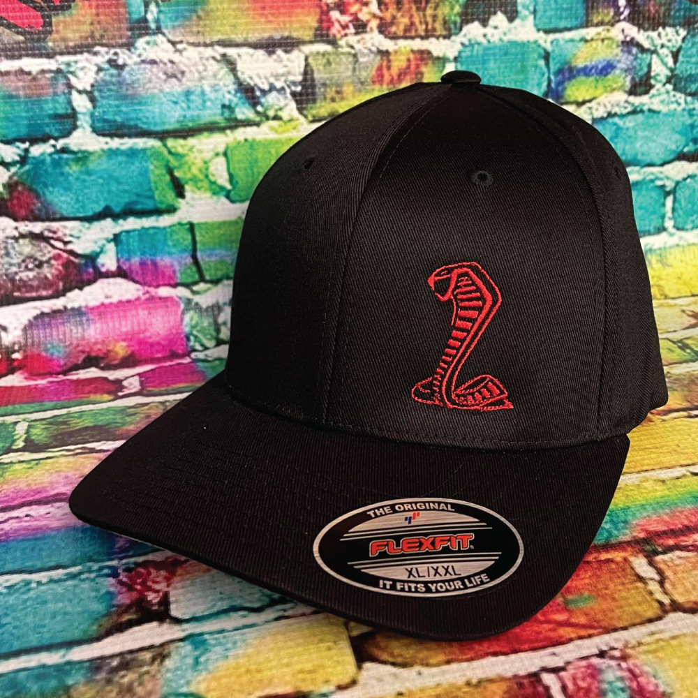 Shelby Cobra Embroidered FlexFit Hat