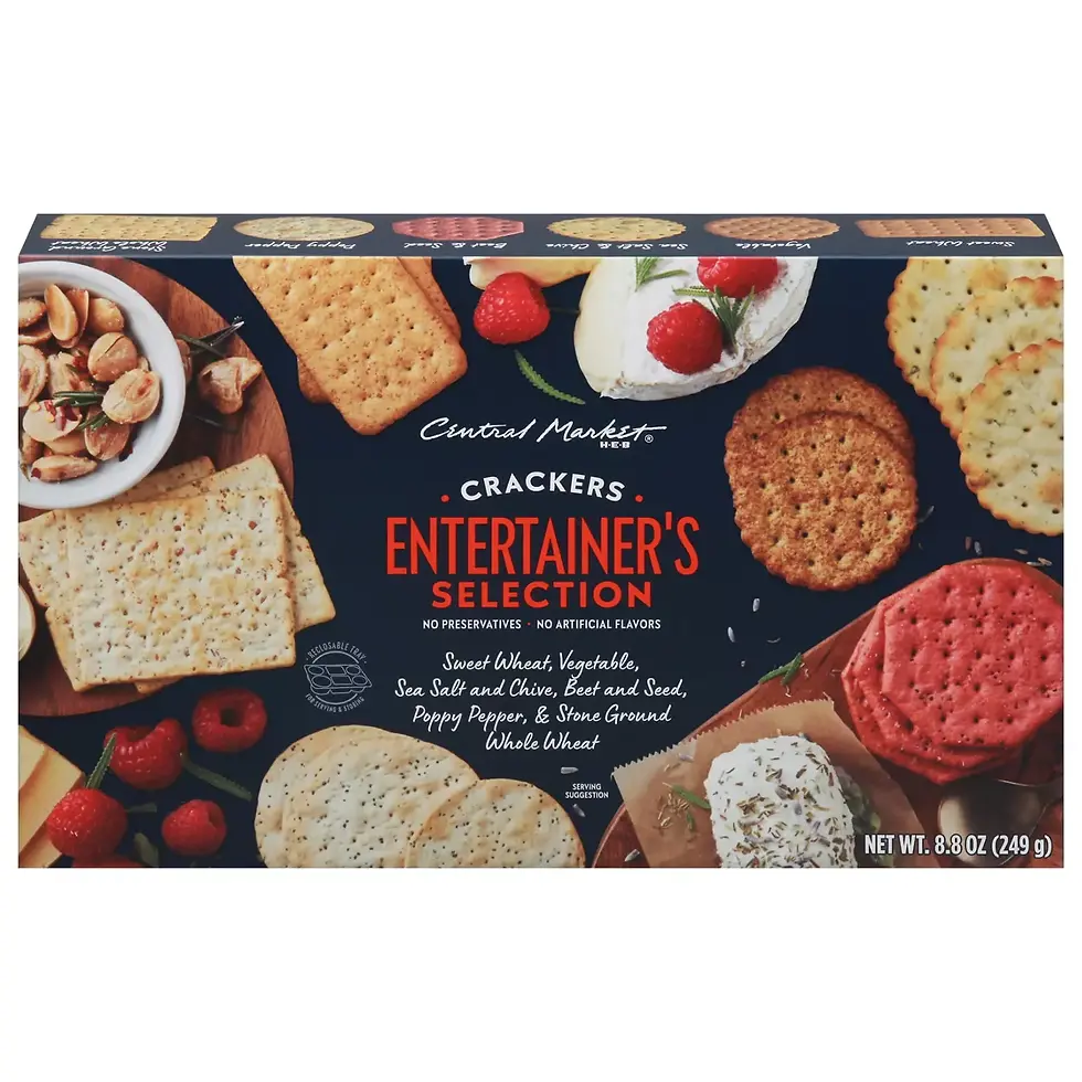 Central Market Entertainer's Selection Crackers 8.8 oz