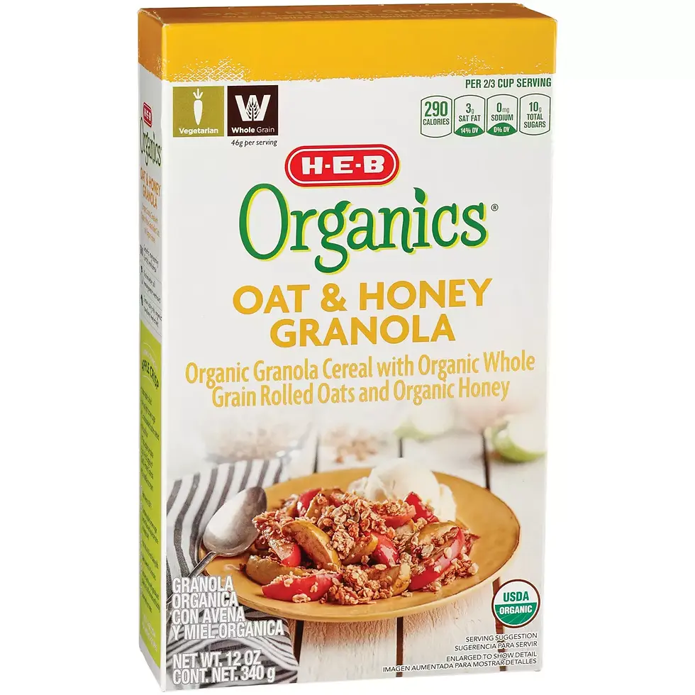 H‑E‑B Organics Oat & Honey Granola 12 oz