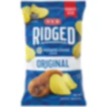 H‑E‑B Ridged Potato Chips – Original, Party Size