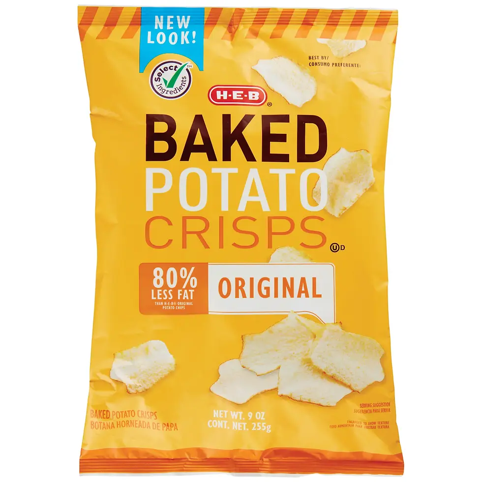 H‑E‑B Baked Potato Crisps - Original 9 oz