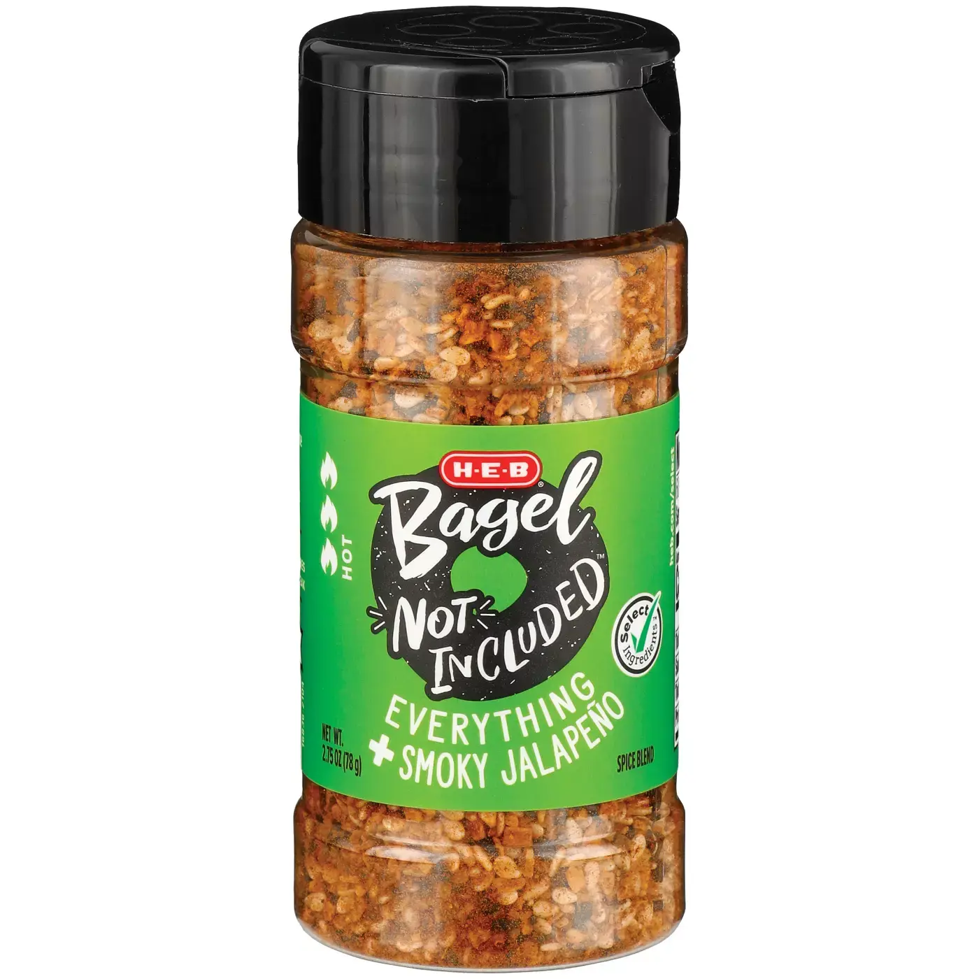H‑E‑B Bagel Not Included Spice Blend - Everything + Smoky Jalapeno 2.75 oz