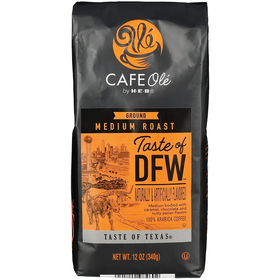 CAFE Olé by H‑E‑B Medium Roast Taste of DFW Ground Coffee 12oz