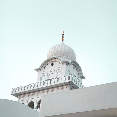 Gurdwara/sikh temple revolving dome/gumbad