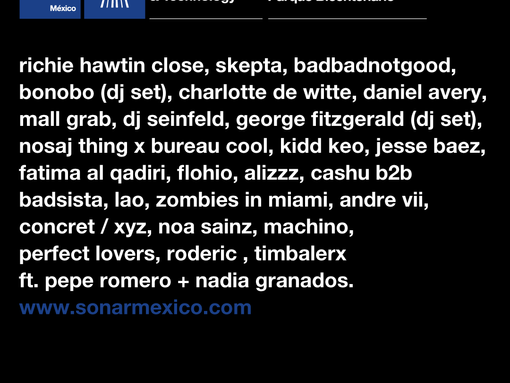 Se lleva a cabo la primera edición del SONAR FESTIVAL 2019 en CDMX.