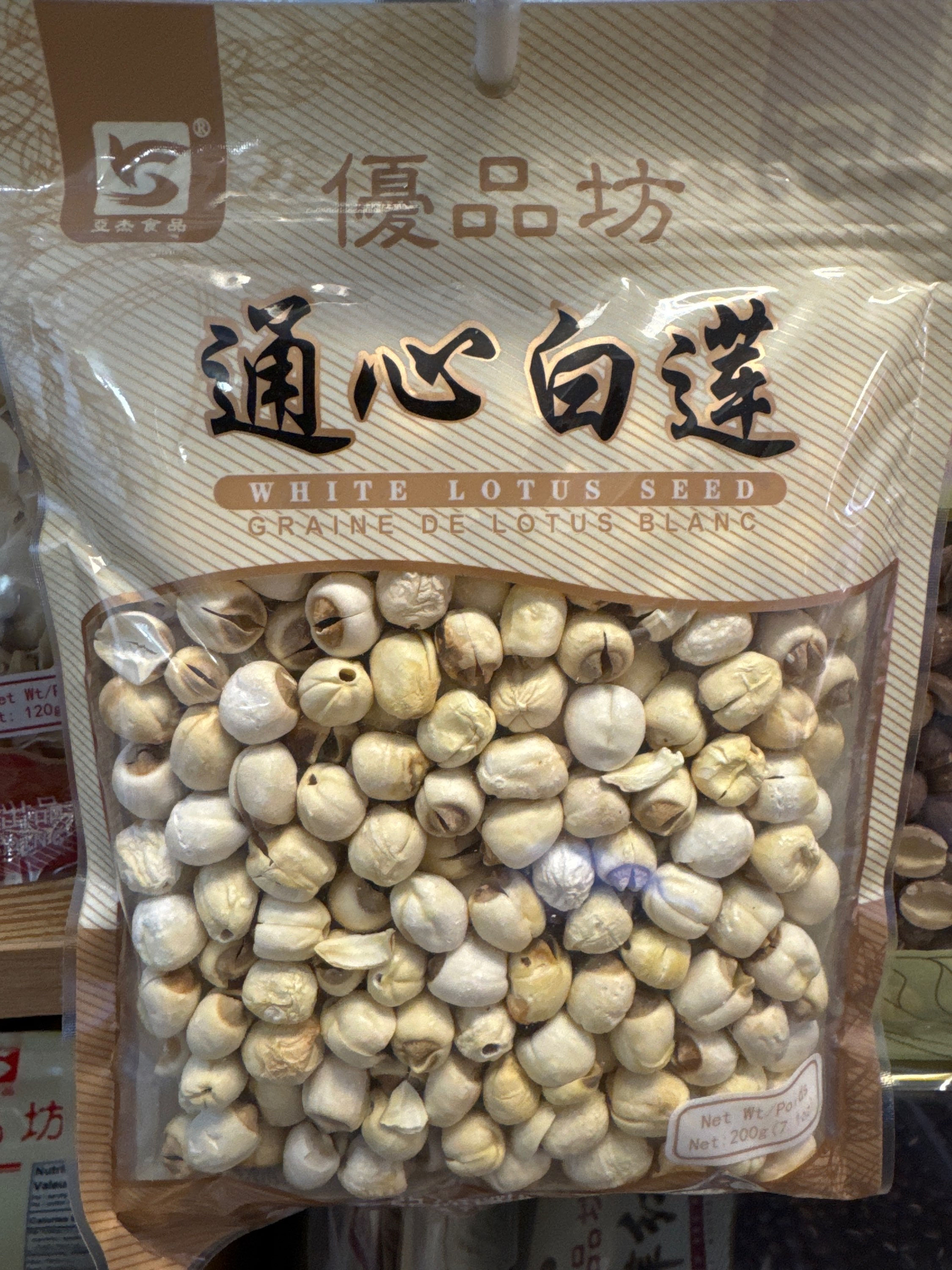 优品坊通心白莲200g