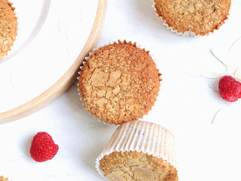 Queques de Côco & Framboesa