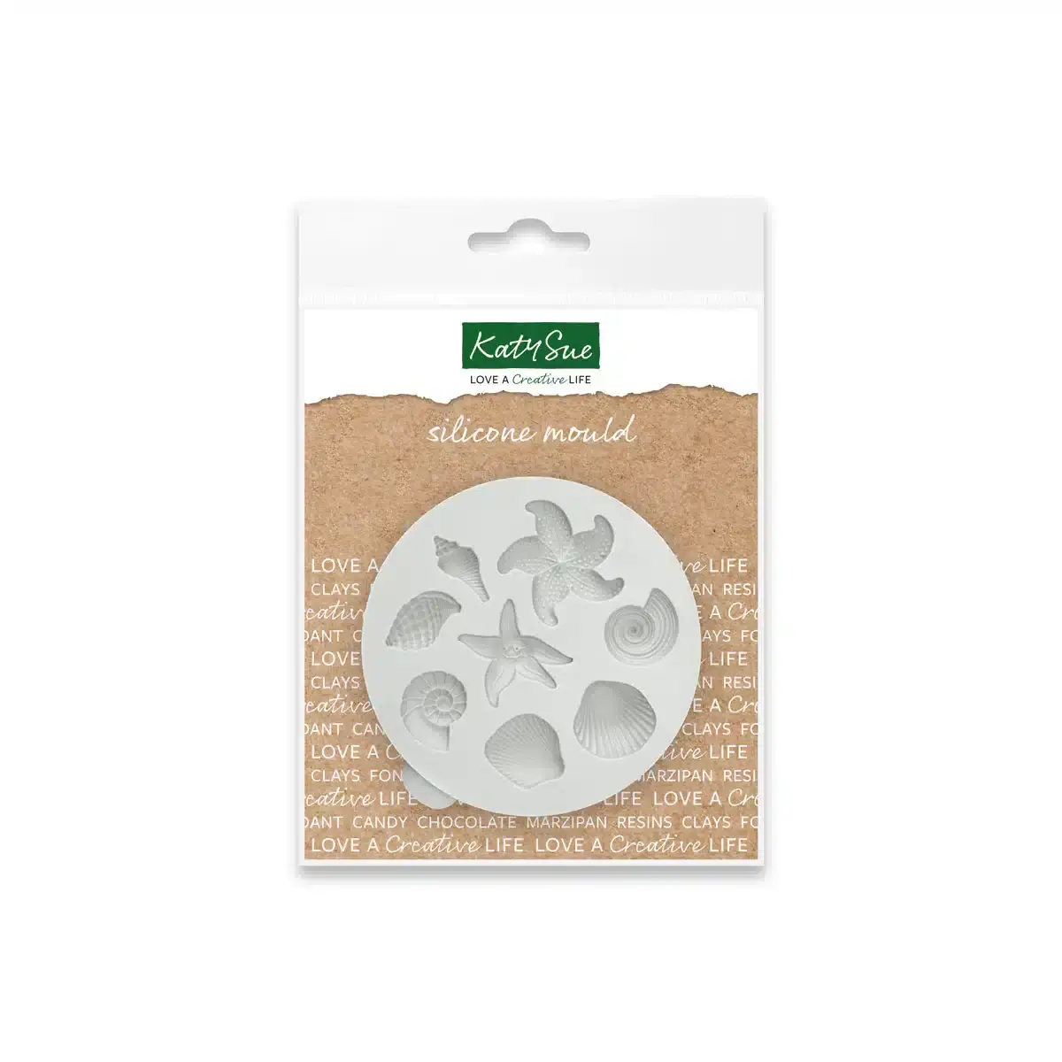 Molde Silicone Conchas & Estrela do Mar