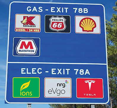 Highway sign