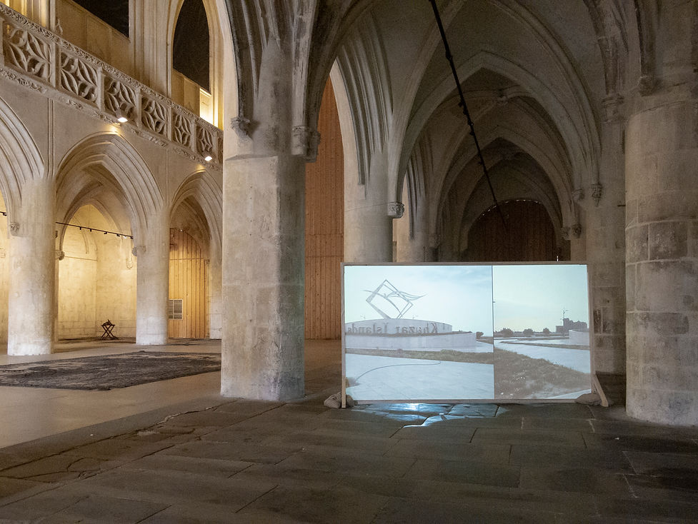 sonia martins mateus exposition église du vieux saint sauveur caen dessin in situ cendre suie textileart art contemporain