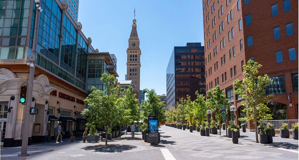 Historic streets and walkable blocks in Denver’s LoDo district
