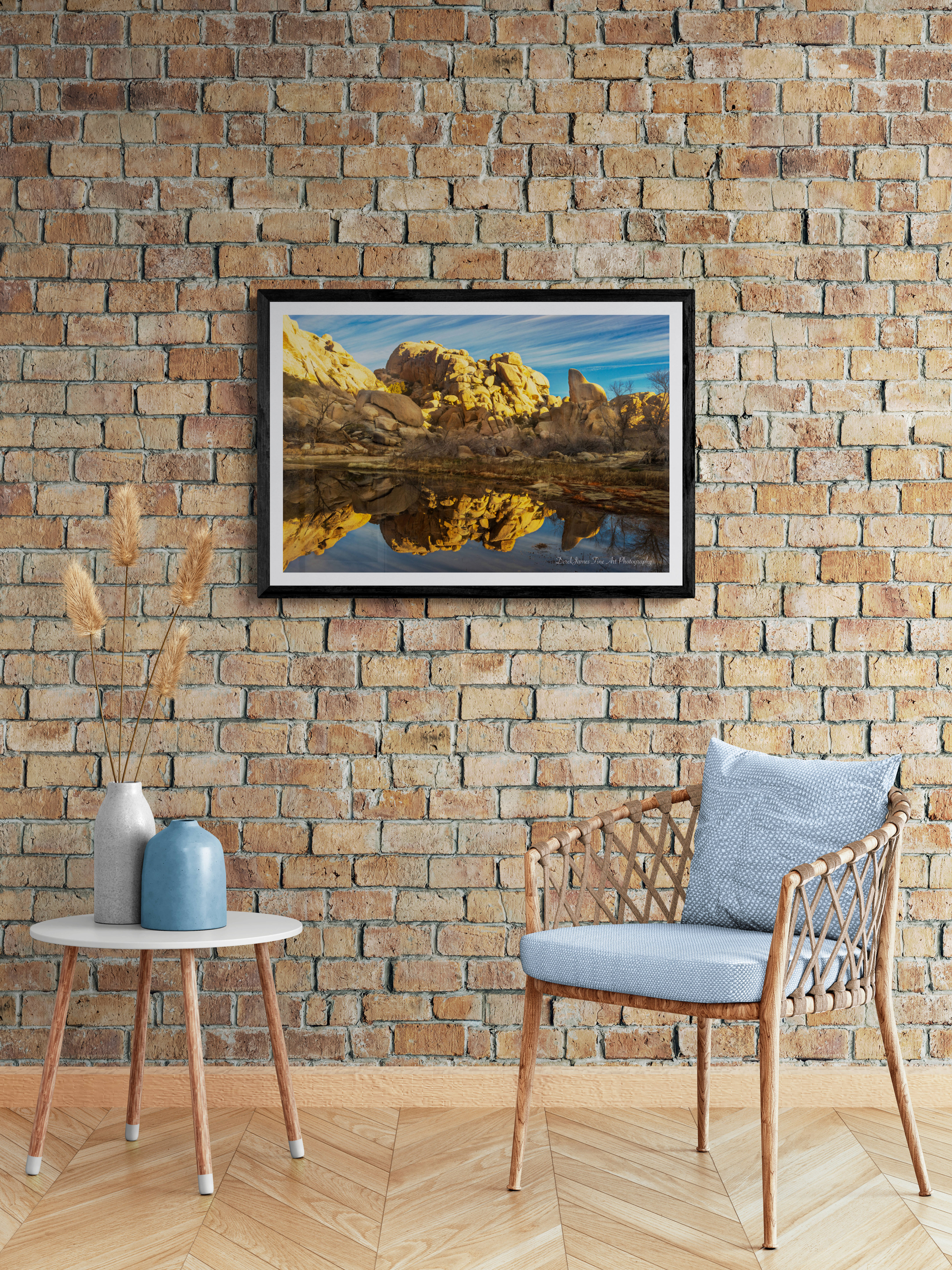 Reflective Resevoir Vista Fine Art Print