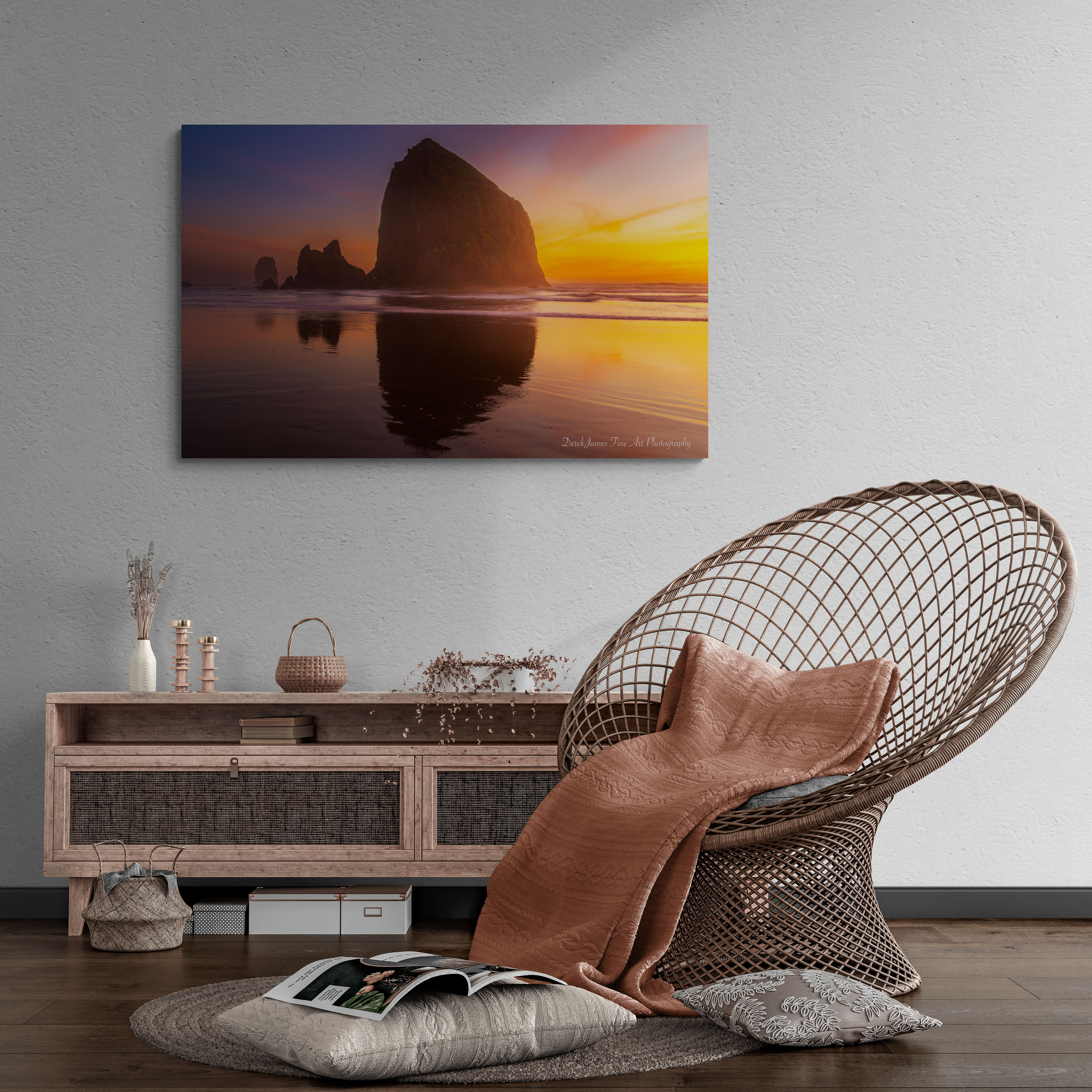 Seastack Reflection Fine Art Print