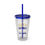 Thumbnail: 16oz Tumbler with Straw - 'Born for Such a Time as This' - Blue
