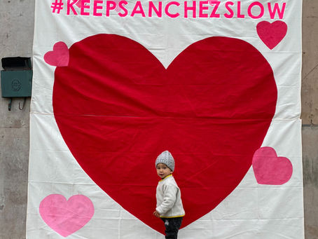 Classic Gray SF Day Turns Into Colorful Valentine's Love Fest on Slow Sanchez